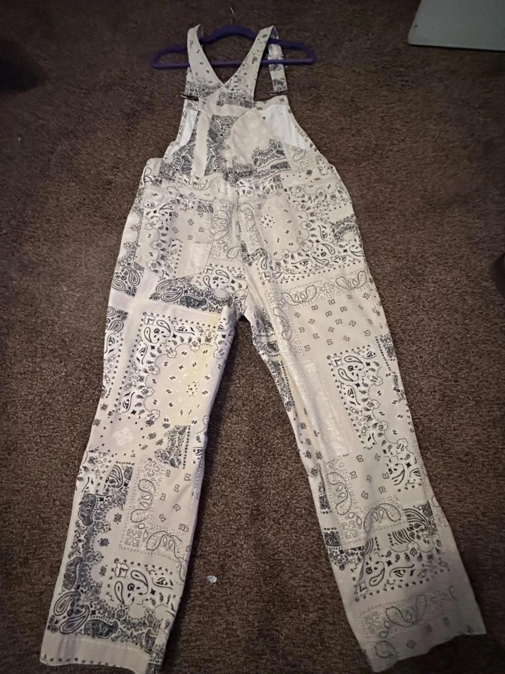 We The Free Denim paisley overalls. Gently worn, and in great condition. - Picture 3 of 5